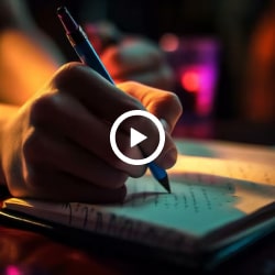 Writing on a tablet with a stylus